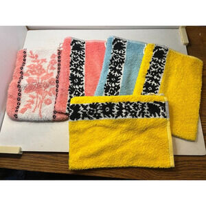 Vintage Jalla Terrycloth Washing Bath Mitts Made In France 5.5x8"